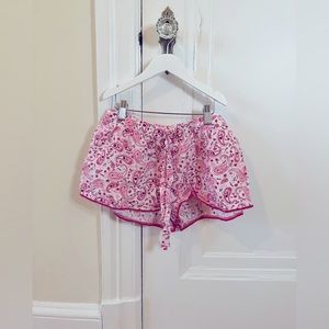 Pink Pajama Shorts, Size S